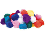 Basics Pom Poms Coloured 50mm (50 Pack)