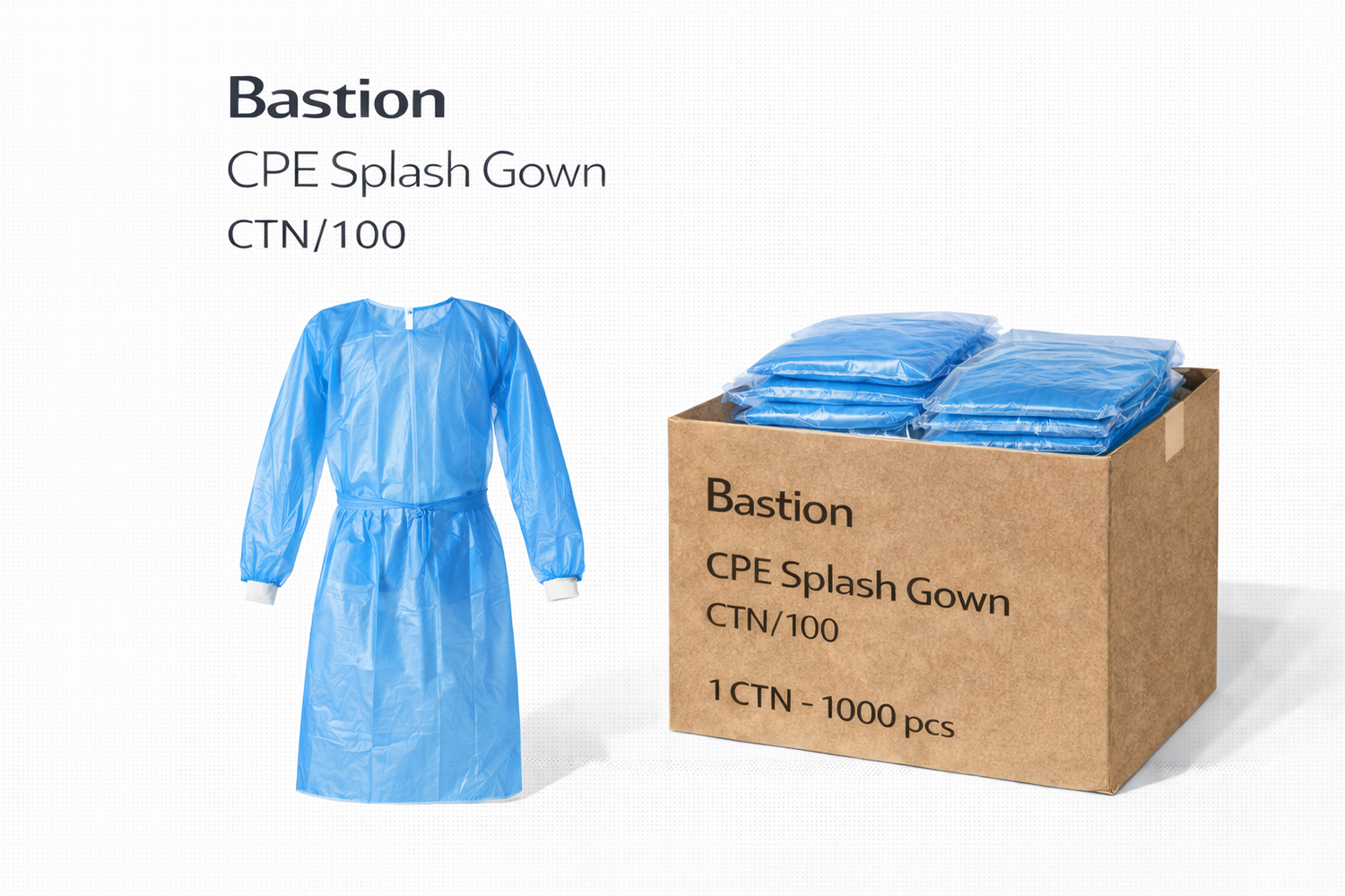 Bastion CPE Splash Gown CTN/100