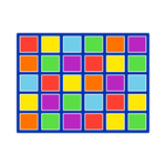 Wholesale Colour Squares Placement Rug 