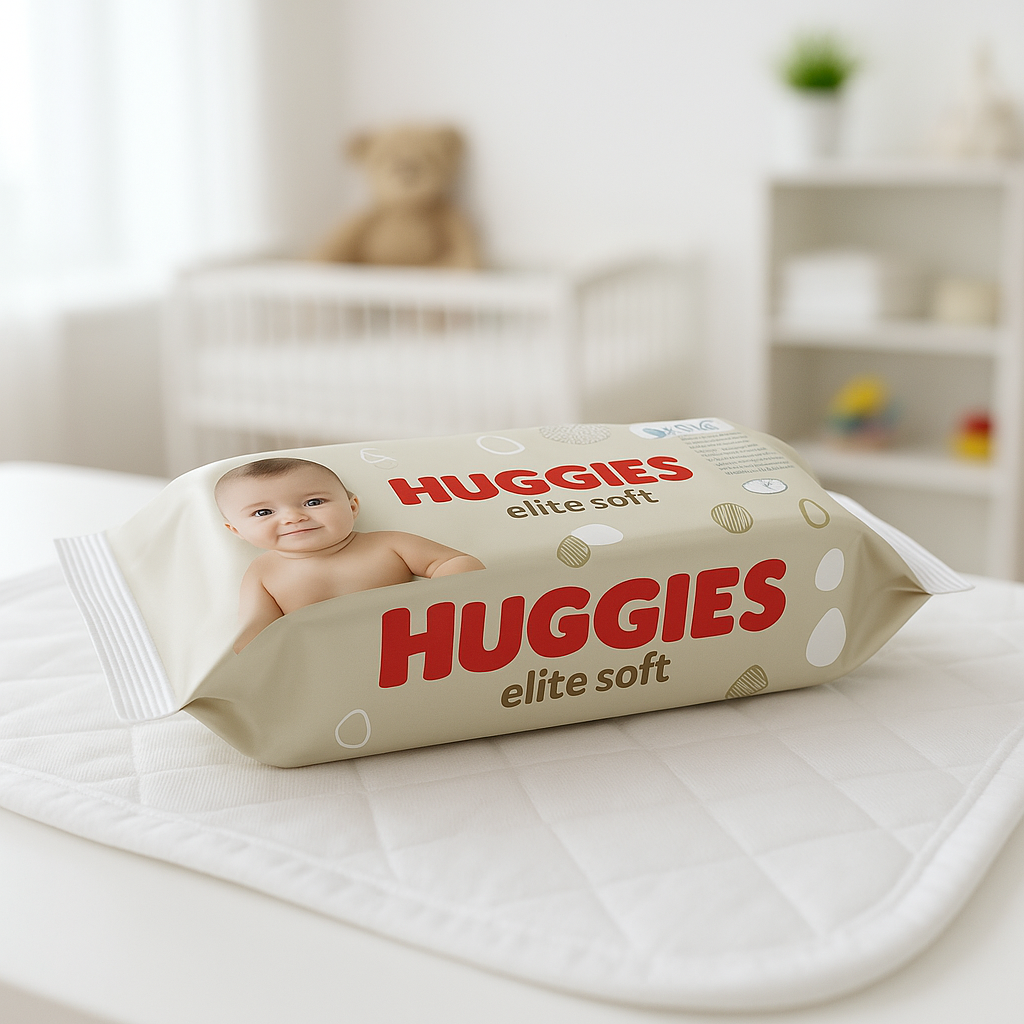 Huggies Wipes Elite Soft - 56 wipes
