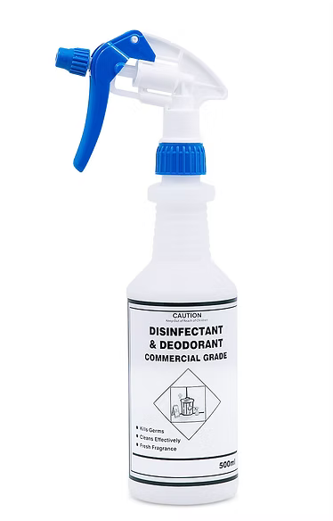 Commercial Grade Disinfectant & Deodorant Colour Coded 500ml Bottle