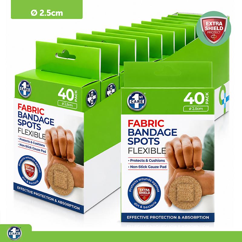 flexible fabric bandage spots