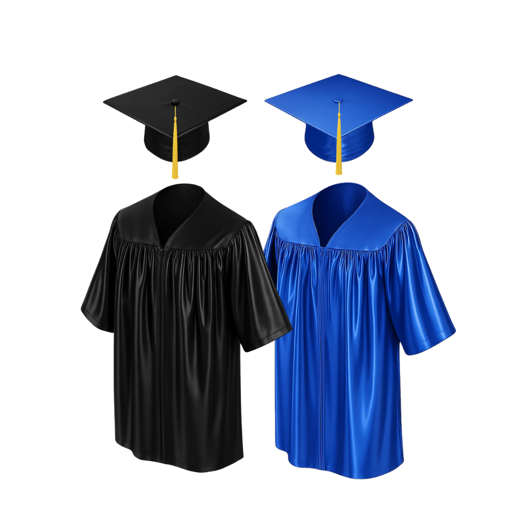 Kids Graduation Gown & Cap with Yellow Tassel