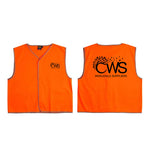 Bulk Buy Kids Hi Vis Vest - Orange - Front + Back Logo