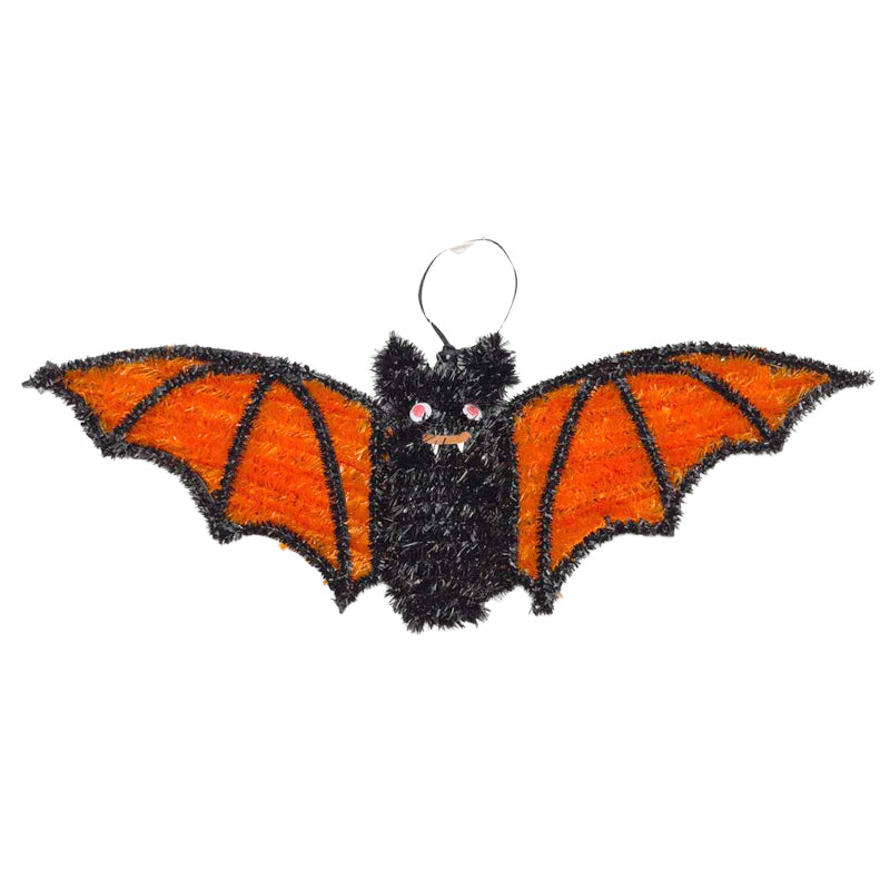 Tinsel Bat 46x15.8cm Orange