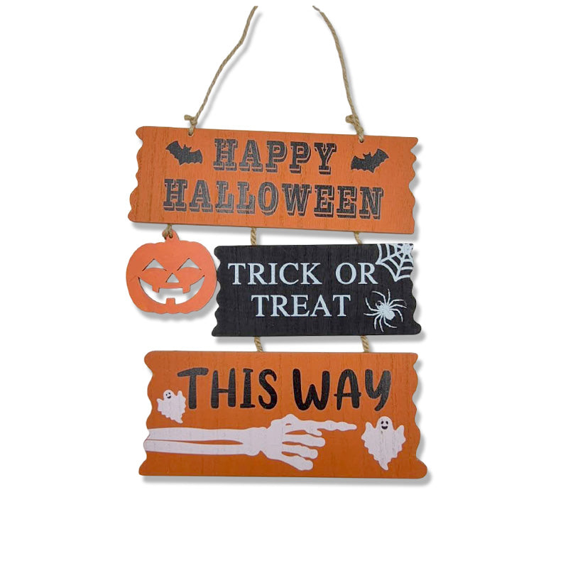 Halloween Wooden Plaque 28x23cm