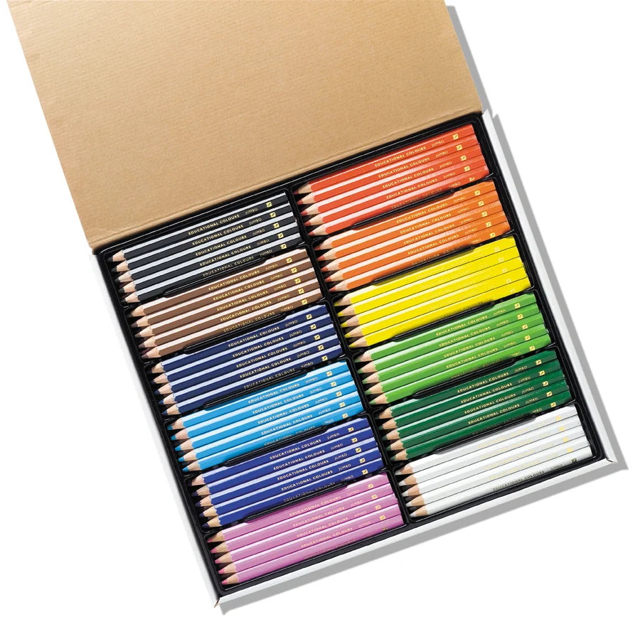 Jumbo Triangular Colouring Pencils - 120pk