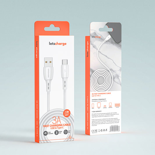 2m USB to Type-C Cable
