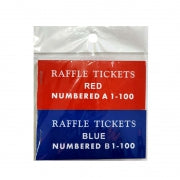 Raffle Tickets - 100pcs ( Red and Blue)