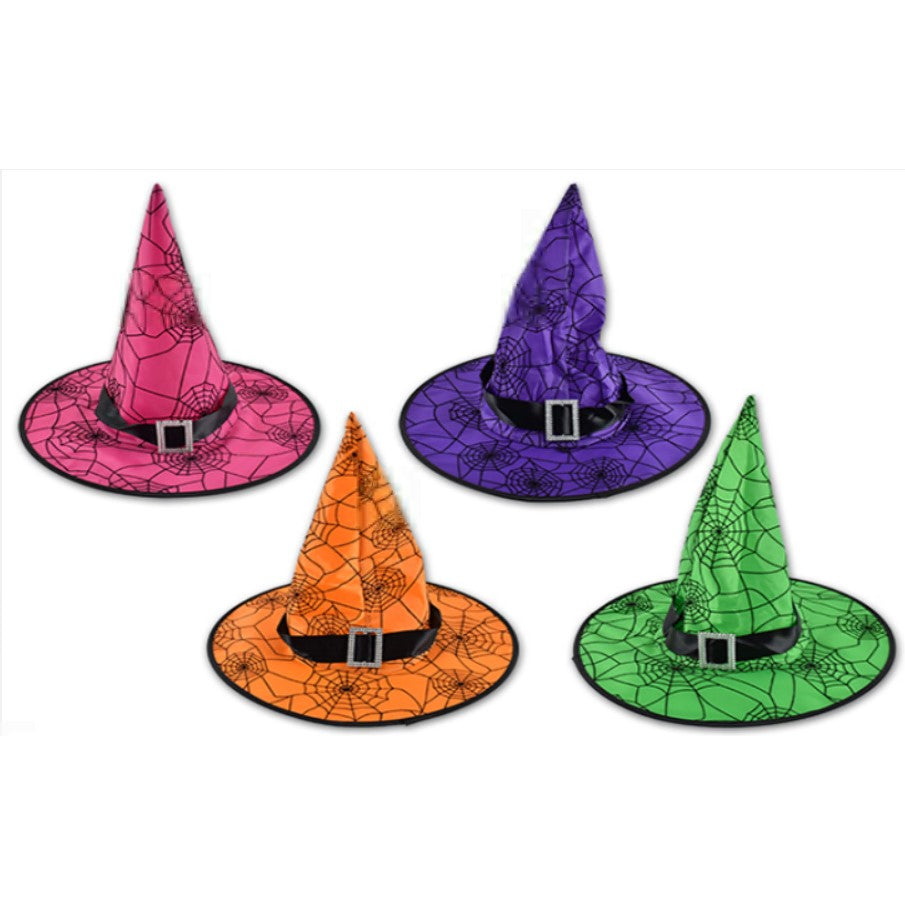 Adult Witch Hat - 4 Assorted Colours