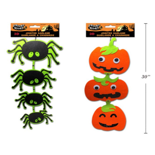 3D Felt Jointed Decor 76cm - Assorted