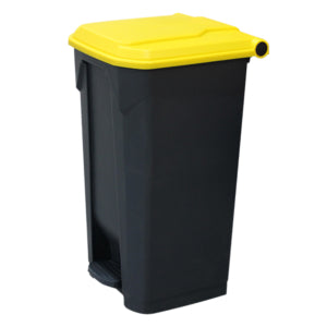 Yellow Pedal Bin 100L