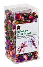 Bulk Buy Rainbow Pom Poms