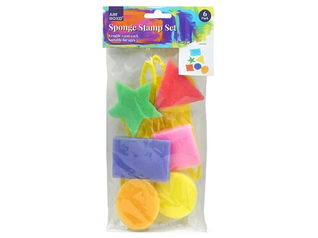 Shapes Sponge Stamps With Handle
