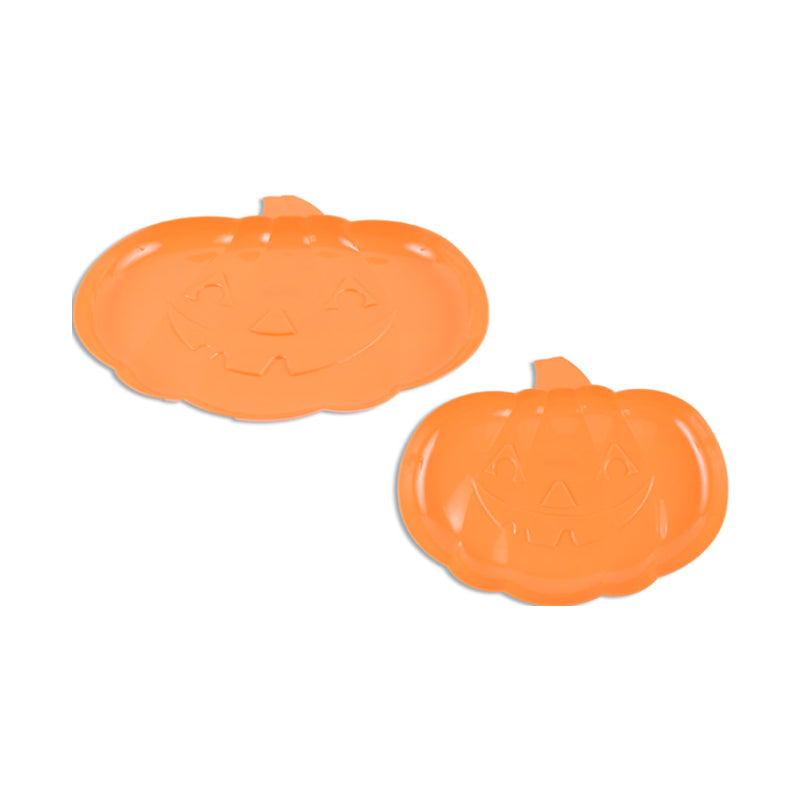 Pumpkin Plastic Platter 27x30cm
