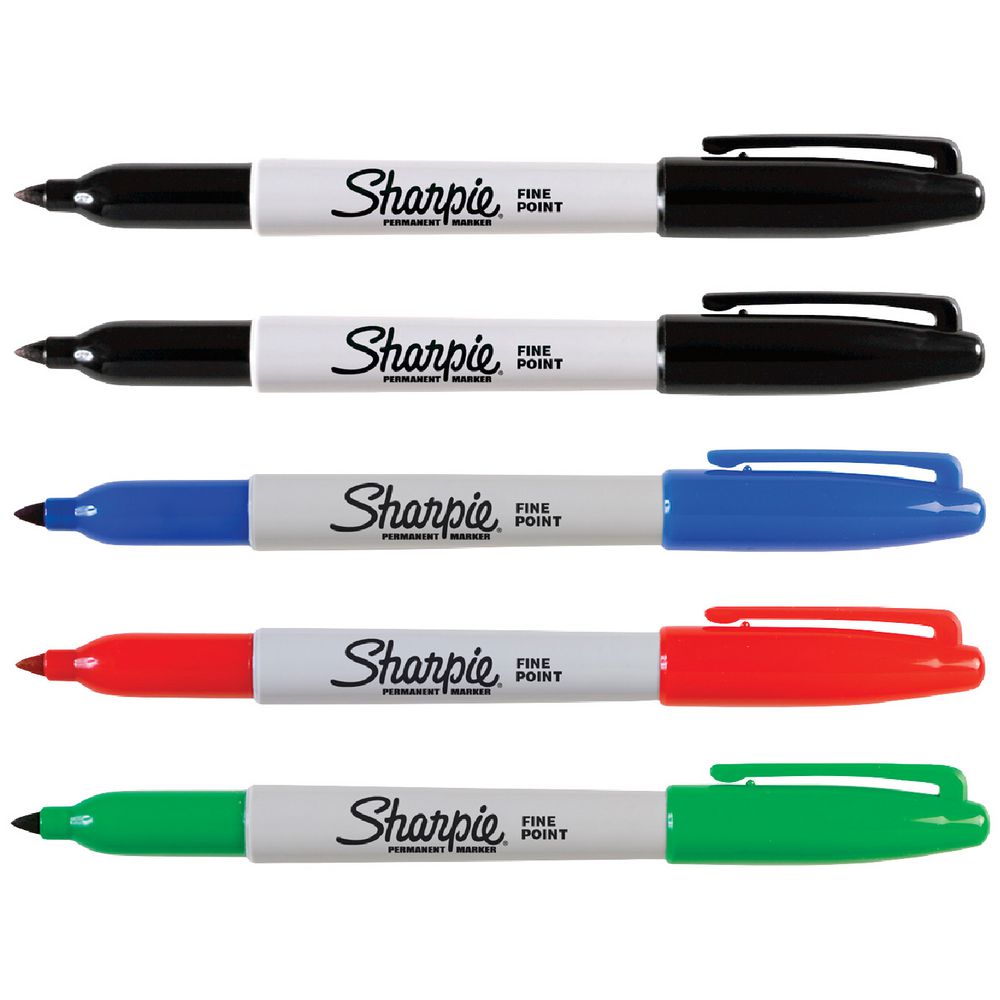 Sharpie Fine Permanent Marker Assorted - 5 Pack