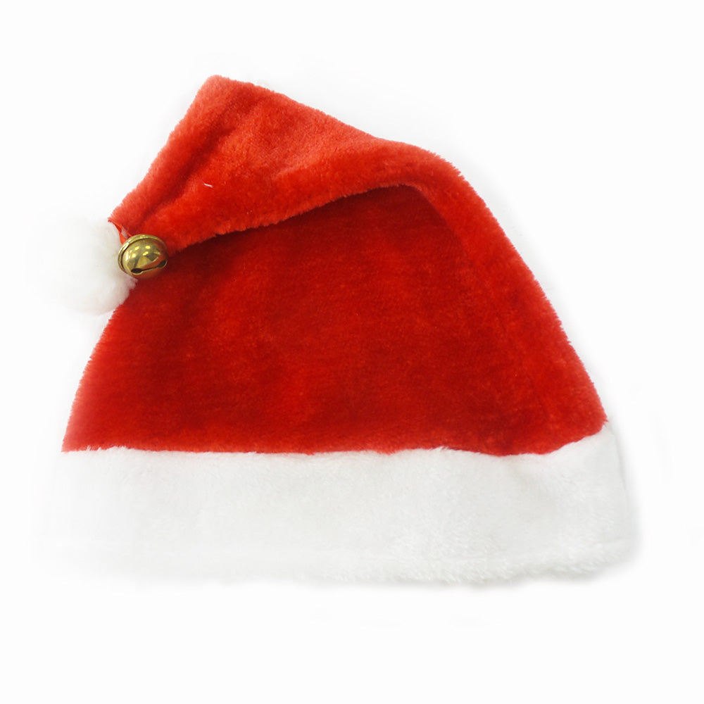 Plush Santa Hat with Bell
