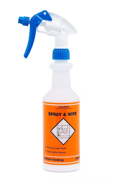 Colour Coded 500ml Bottle - Spray & Wipe