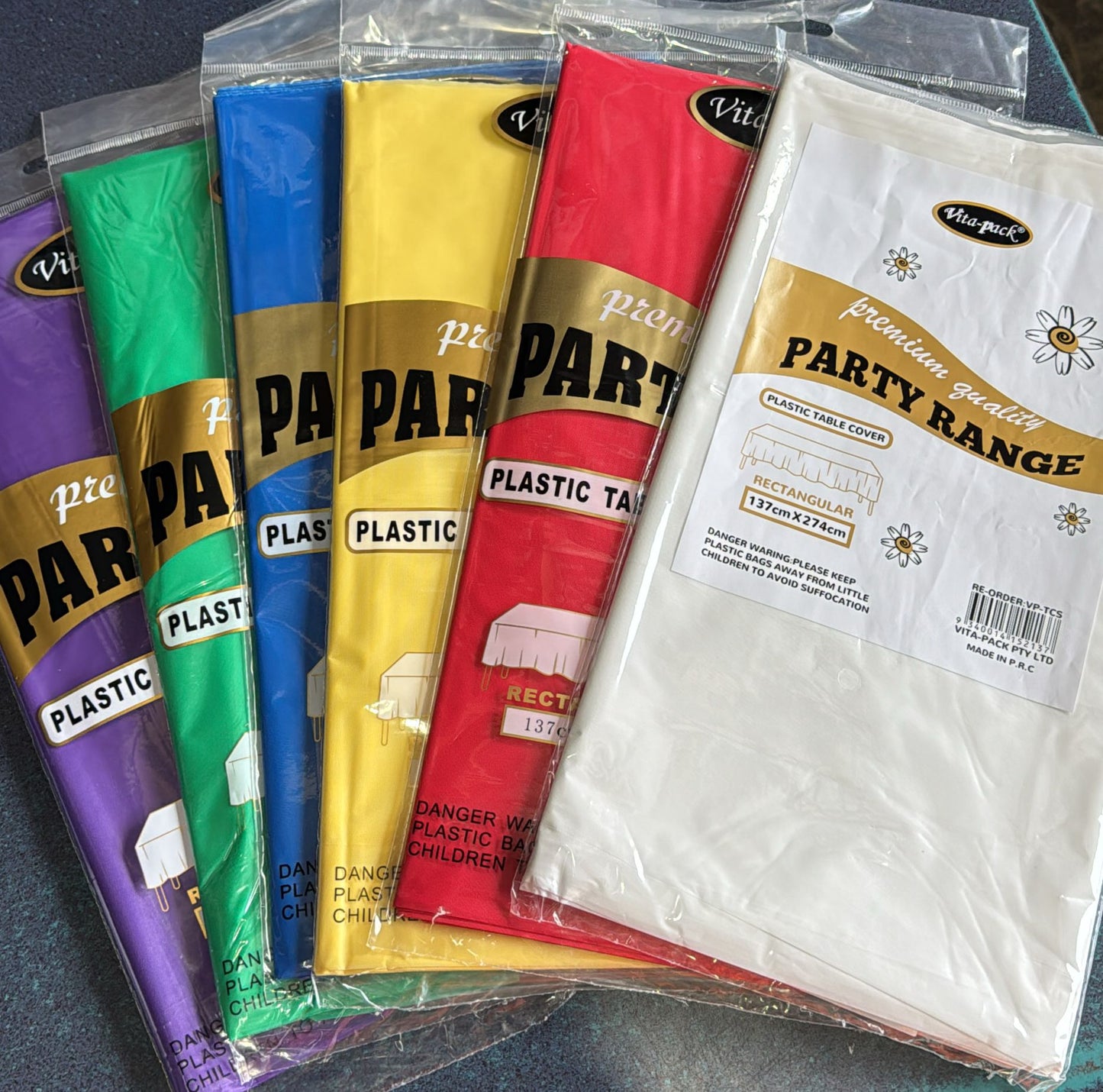 Plastic Table Cover - 1.37m X 2.74m