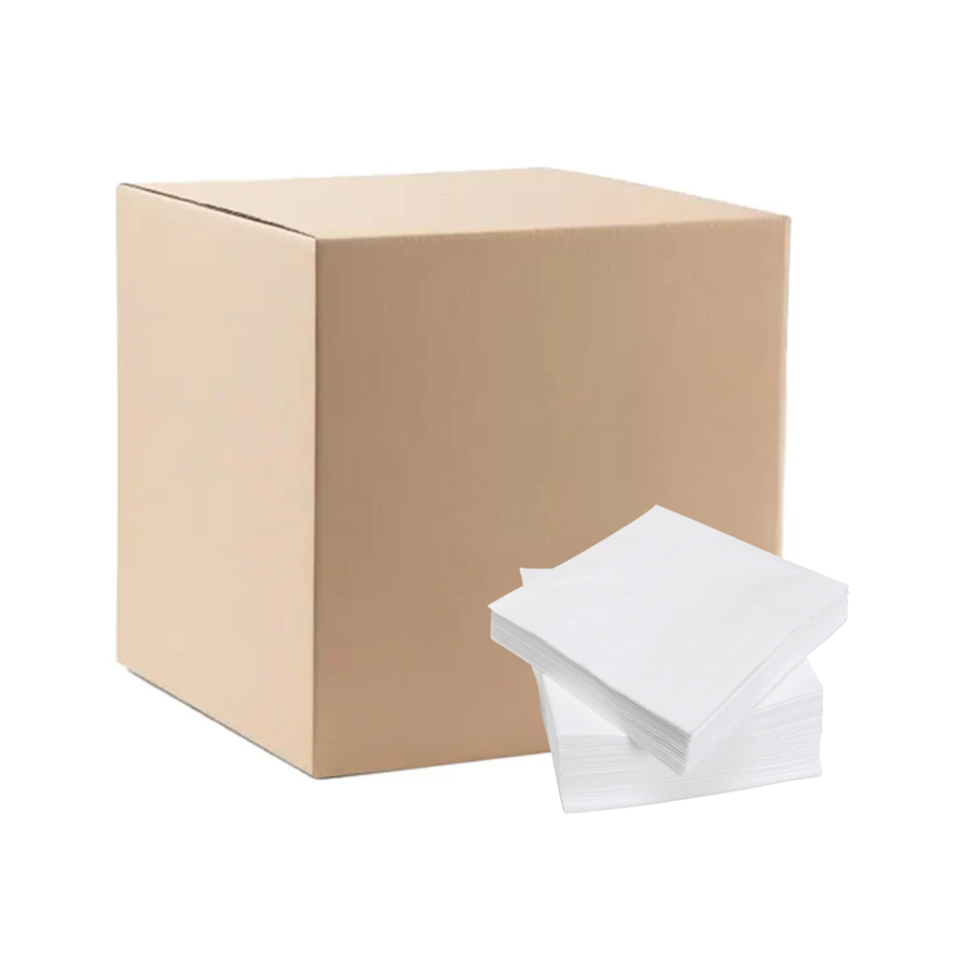Bulk Buy Quilted Dinner Napkin (GT Fold) - White