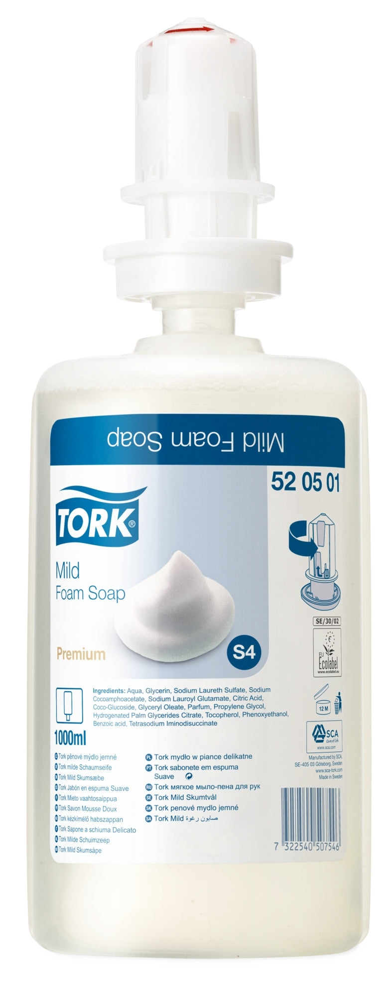 Tork Mild Foam Soap S4 - 1L x 6 Pods