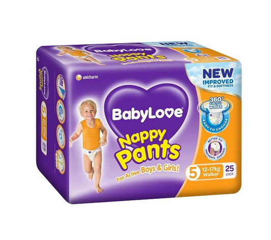 Babylove Nappy Pants- Size 5 (50 Nappy Pants)