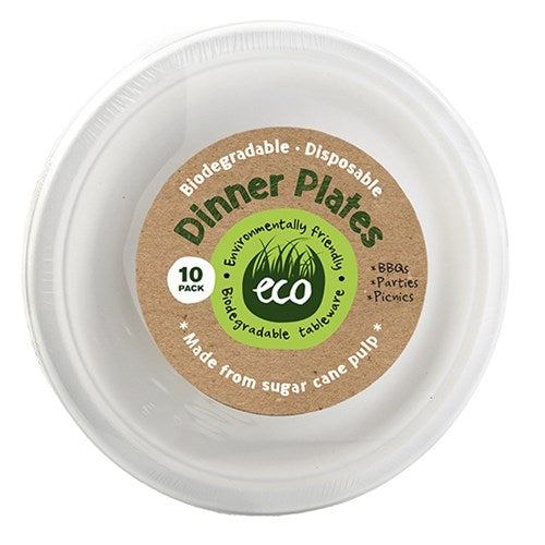 Eco Friendly Dinner Plates (10 Pack)