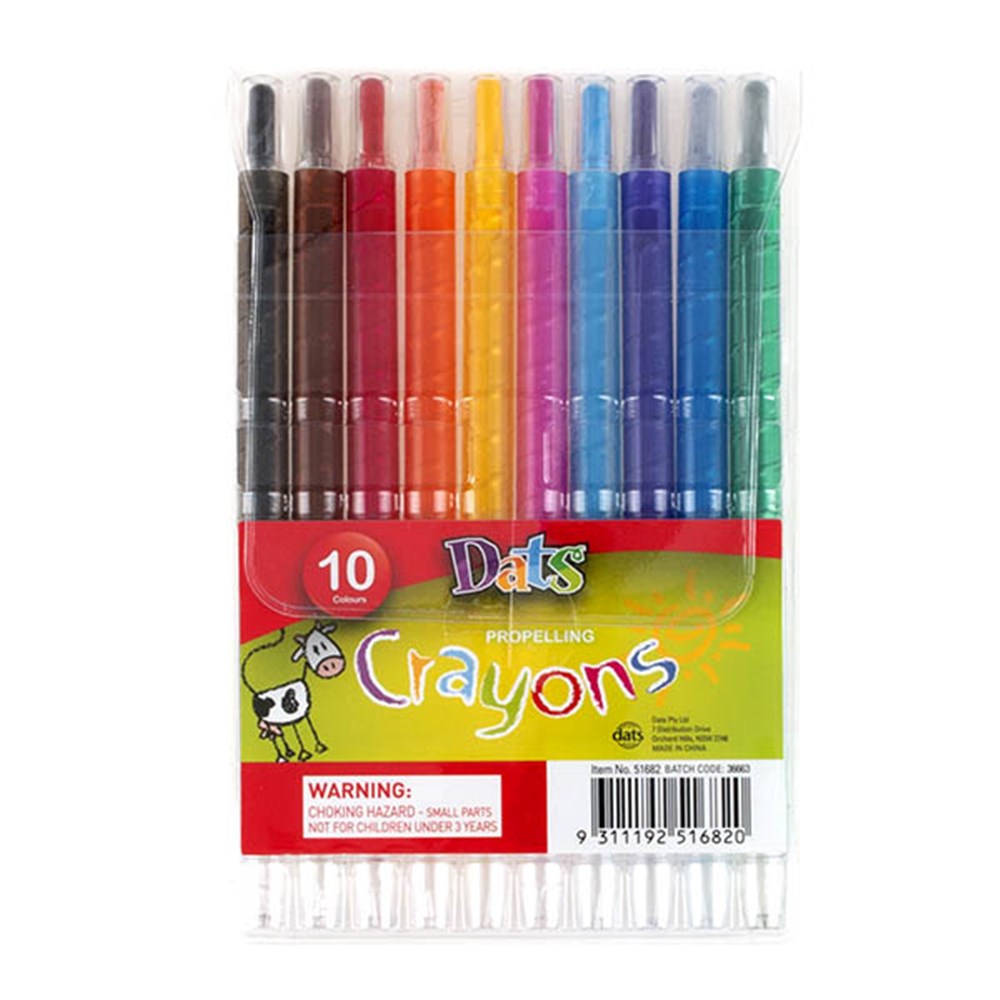 Propelling Crayons  - 10 Pack