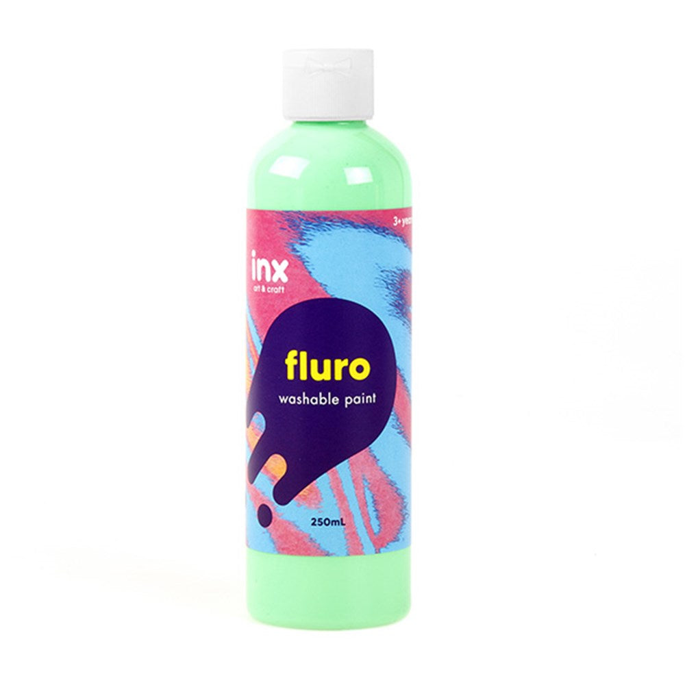 Washable Paint Bottle 250ml - Fluro Green