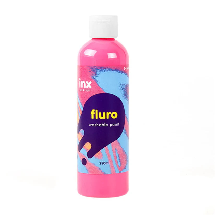 Washable Paint Bottle 250ml - Fluro Pink