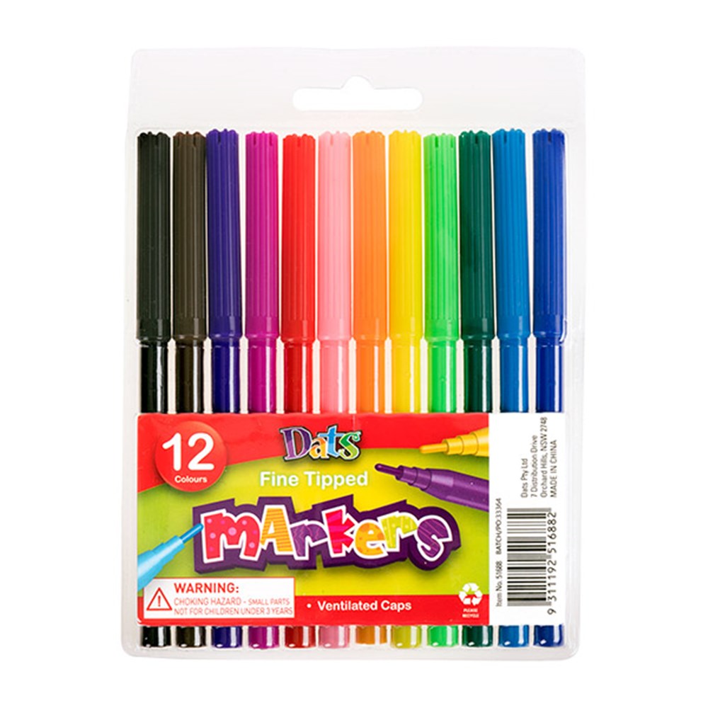 Wholesale Coloured Makers - 12pk.