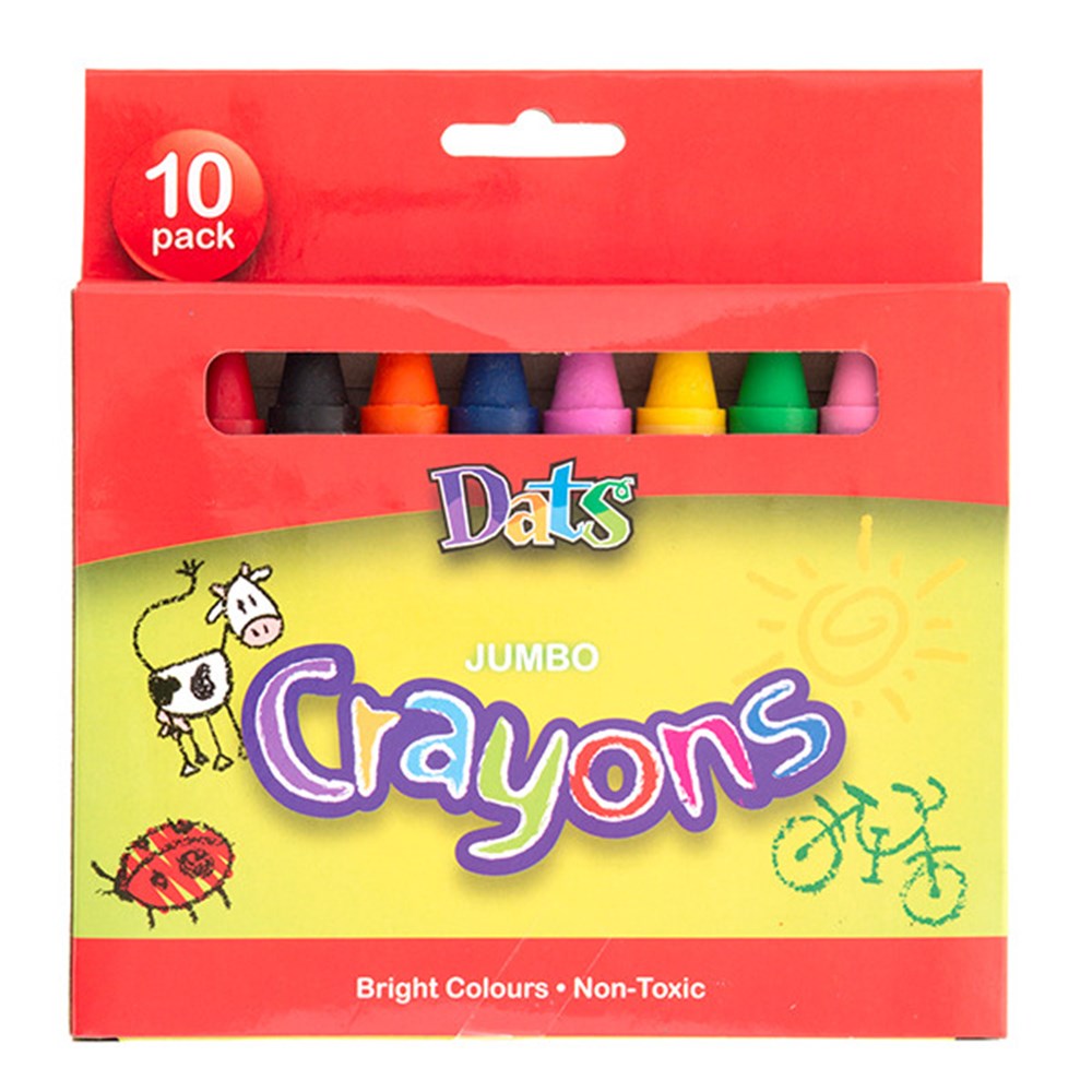 Bulk Buy Jumbo Crayon 10pk