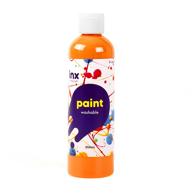 Washable Paint Bottle 250ml - Orange