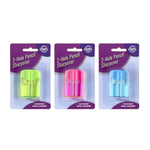 Bulk Buy Pencil Sharpner - 2 Holes (Assorted Colours)