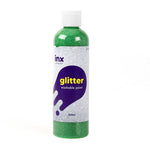 Washable Paint Bottle 250ml - Glitter Green