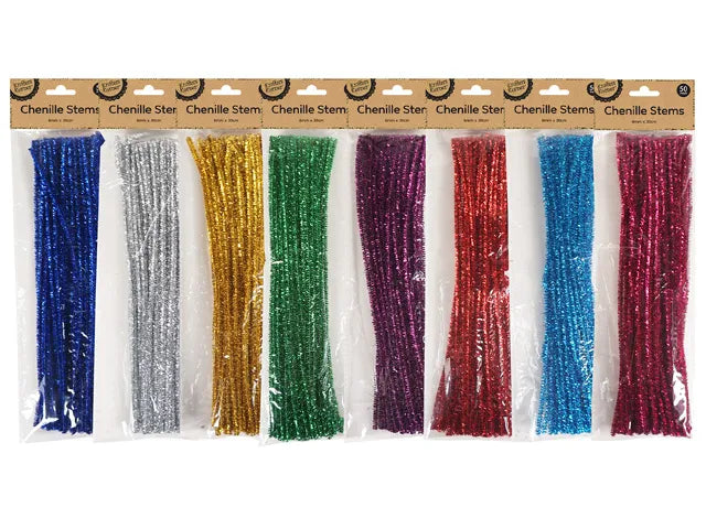 Metallic Chenille Stem - 50pk