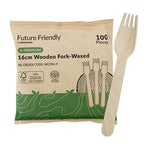 Premium Wooden Fork 160mm Wax Coated