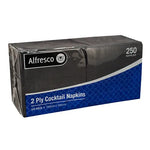 Cocktail Napkins - Black ( 2ply) CTN- 2000pcs