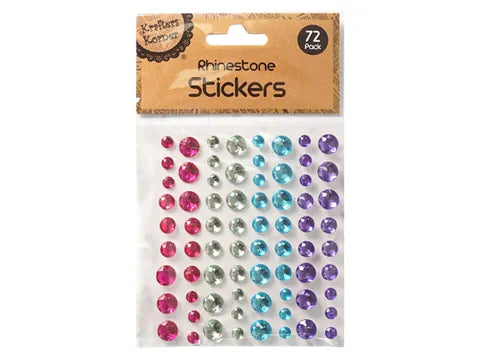rhinestone stickers 72 pcs