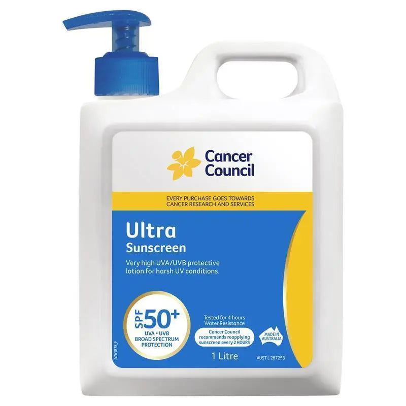 Cancer Council Sunscreen SPF 50+ Ultra - 1L