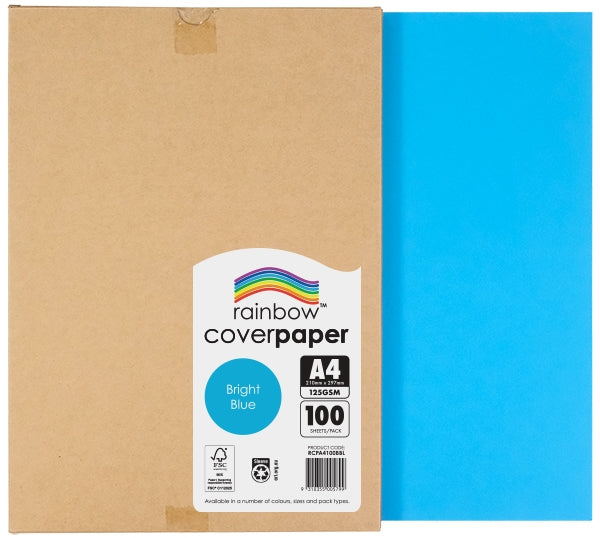 Rainbow Cover Paper A4 - 100 Sheets (125gsm)