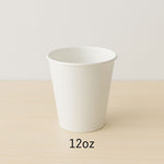 Takeaway Coffee Cups - White - 12oz (50pcs)