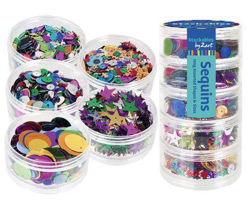 Stackables Sequins Assorted - 100g