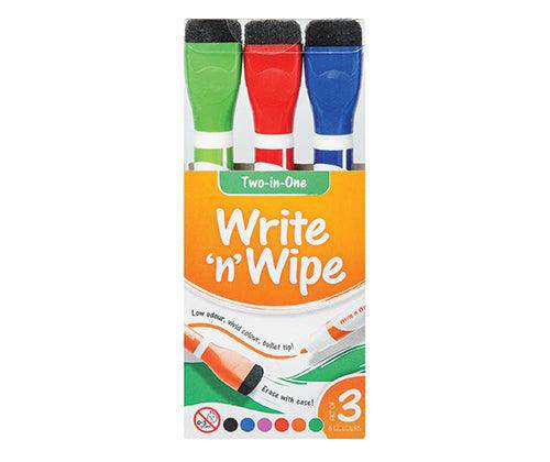 Whiteboard Markers - 3 Pack (6 colours)
