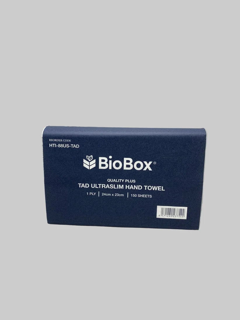BioBox -TAD-UltraSlim Interleaved Hand Towel white (24cm x 23xm)2400 sheets