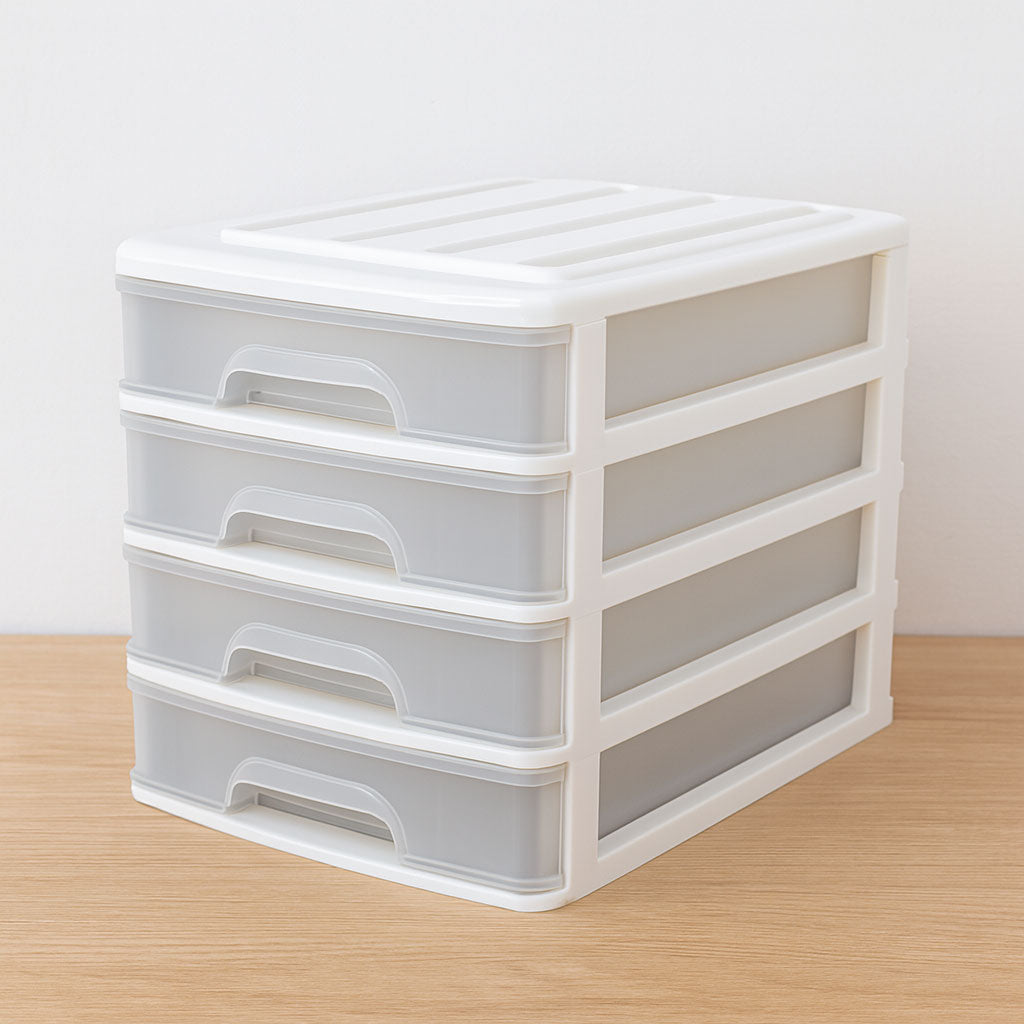 Wholesale 4 Drawer Unit - A4 Size - White